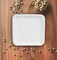 24 Count White Square Paper Dinner Plates Disposable Party Tableware 9"